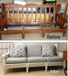 L shape sofa / sofa set / sofa repair / fabric change / sofa poshish 7