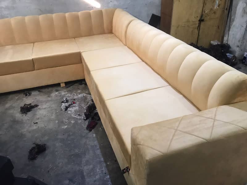 L shape sofa / sofa set / sofa repair / fabric change / sofa poshish 15