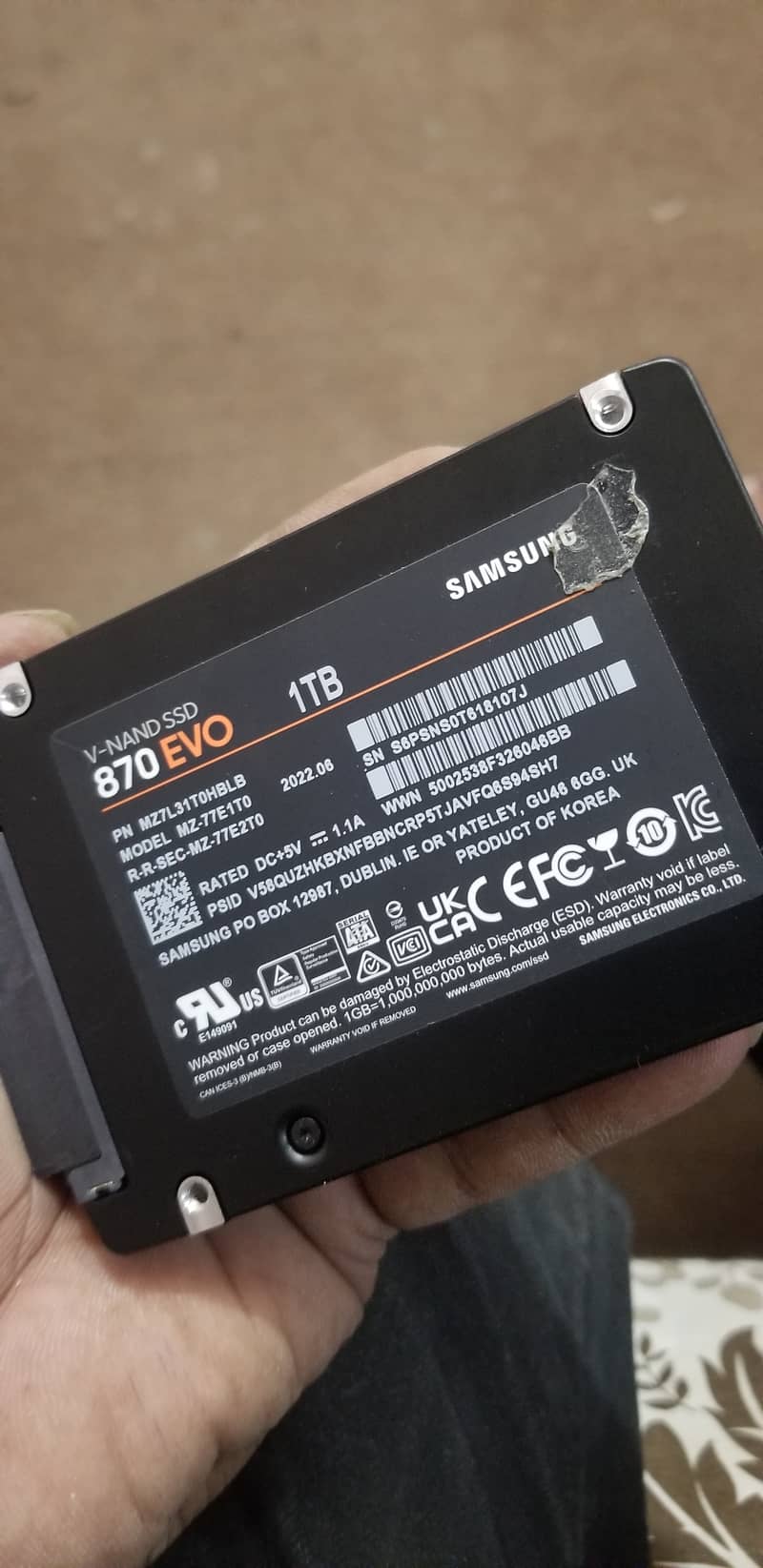 Samsung SSD 870 Evo 1Tb 1