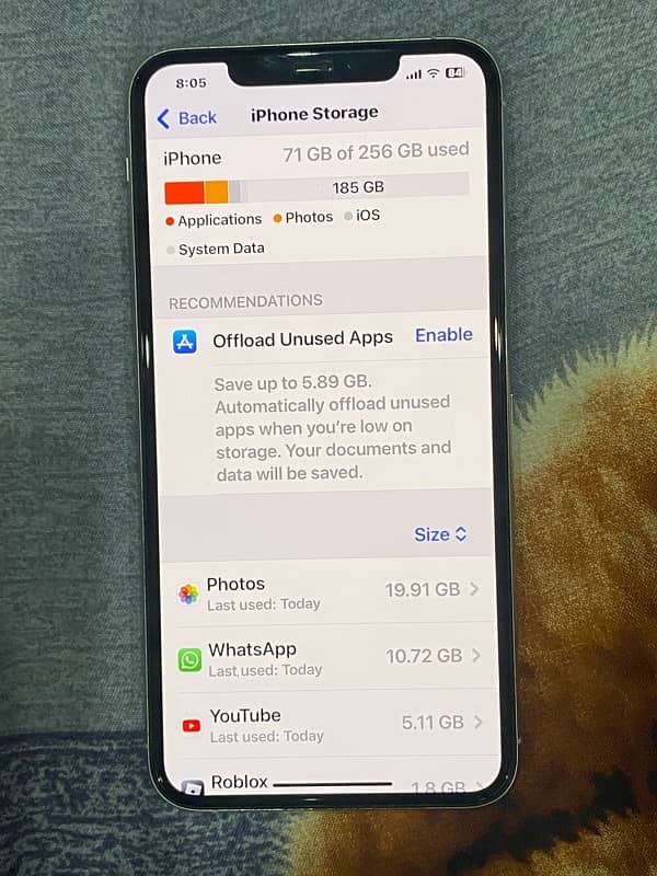 Iphone 11 pro max 256gb non pta 10/10 2