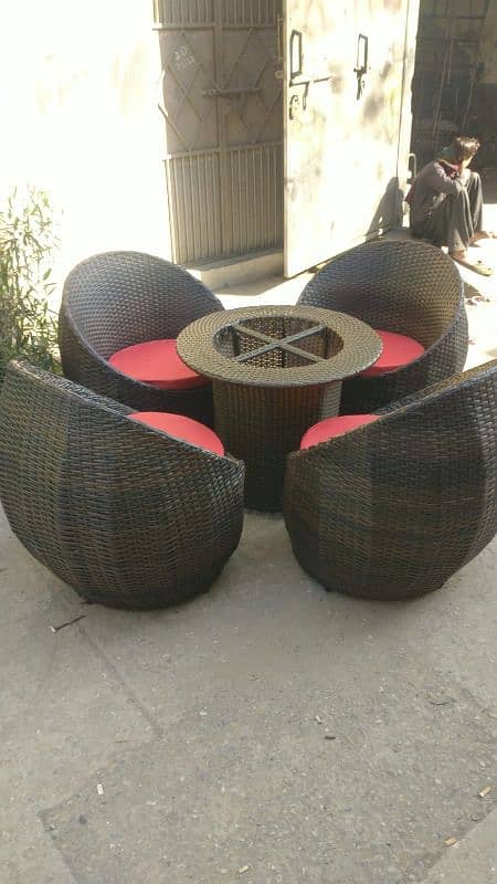 rattan dining set 2