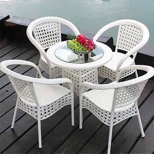 rattan dining set 4