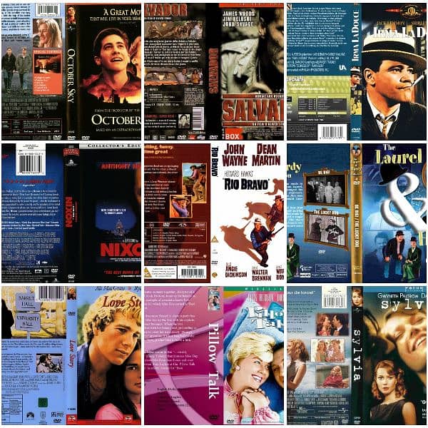 From 1940 to 1980 englsh dvd movies are available in bulk quantity 12