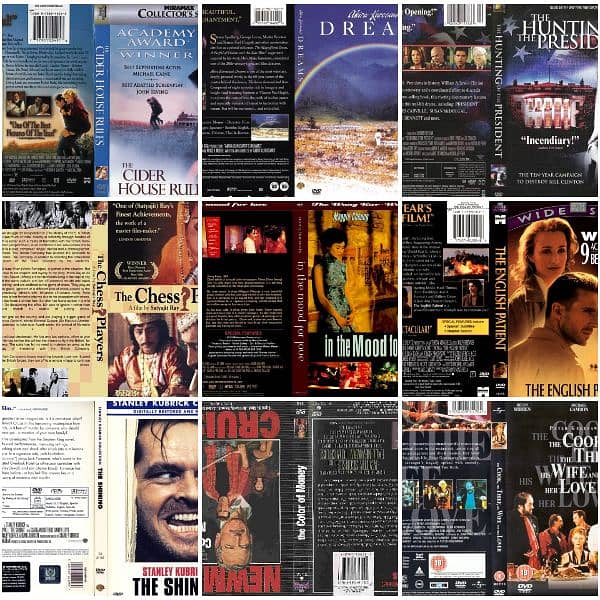 From 1940 to 1980 englsh dvd movies are available in bulk quantity 15