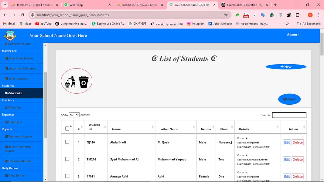 School Management System 3