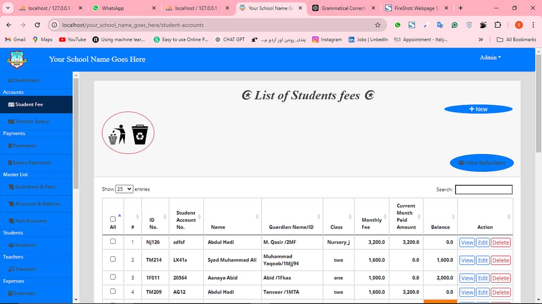 School Management System 8