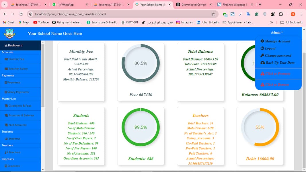 School Management System 15