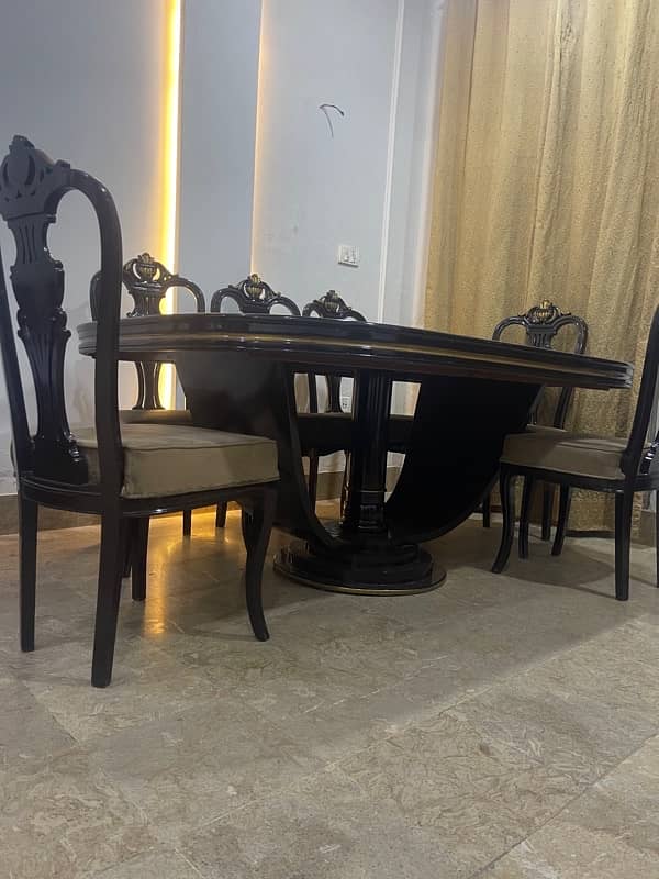 pure wooden 8 seater dining table 2