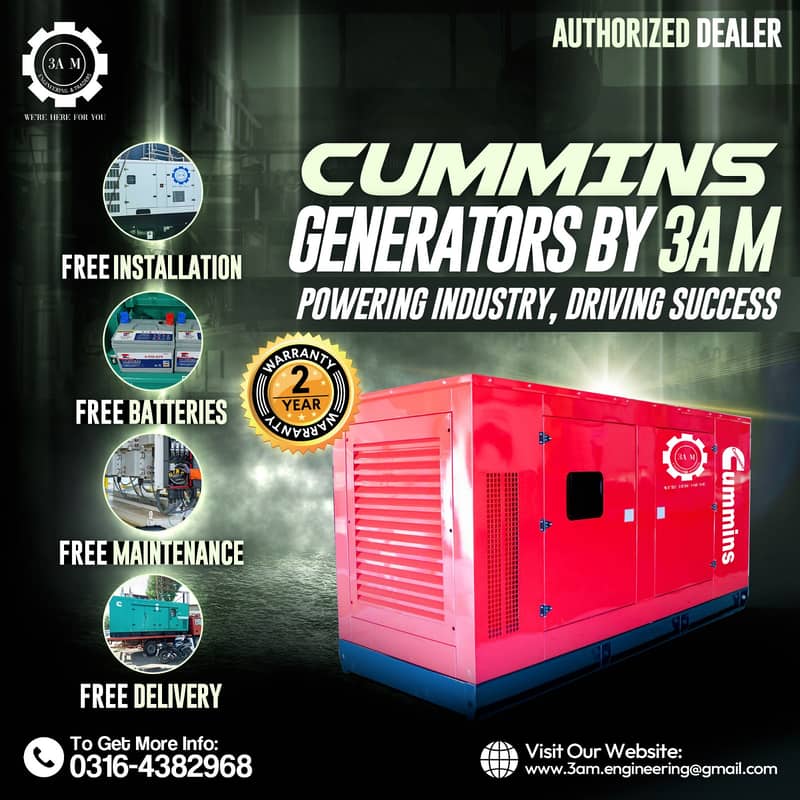 Cummins Generators|30 to 500 KVA|Diesel Generator|Commercial Generator 4