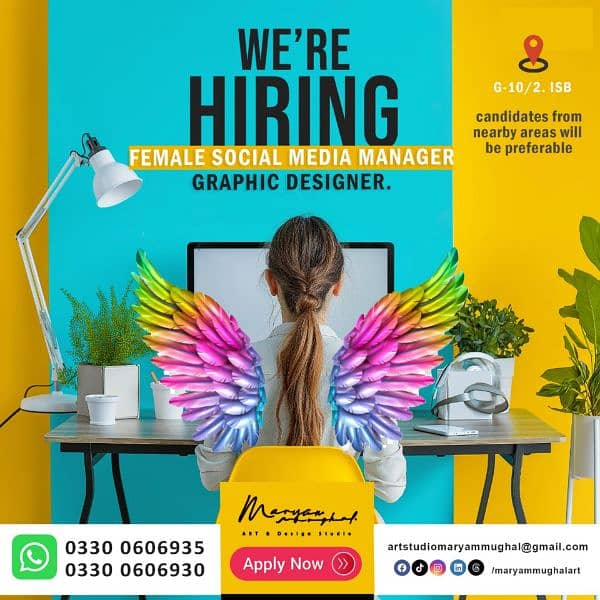 Female Social Media Handler Job/Graphic Designer Jobs/Content designer 0