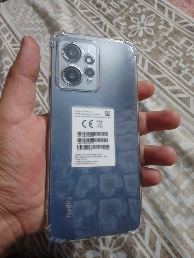 Redmi Note12 8/128 condition 10/10 with box & orignal charger 1