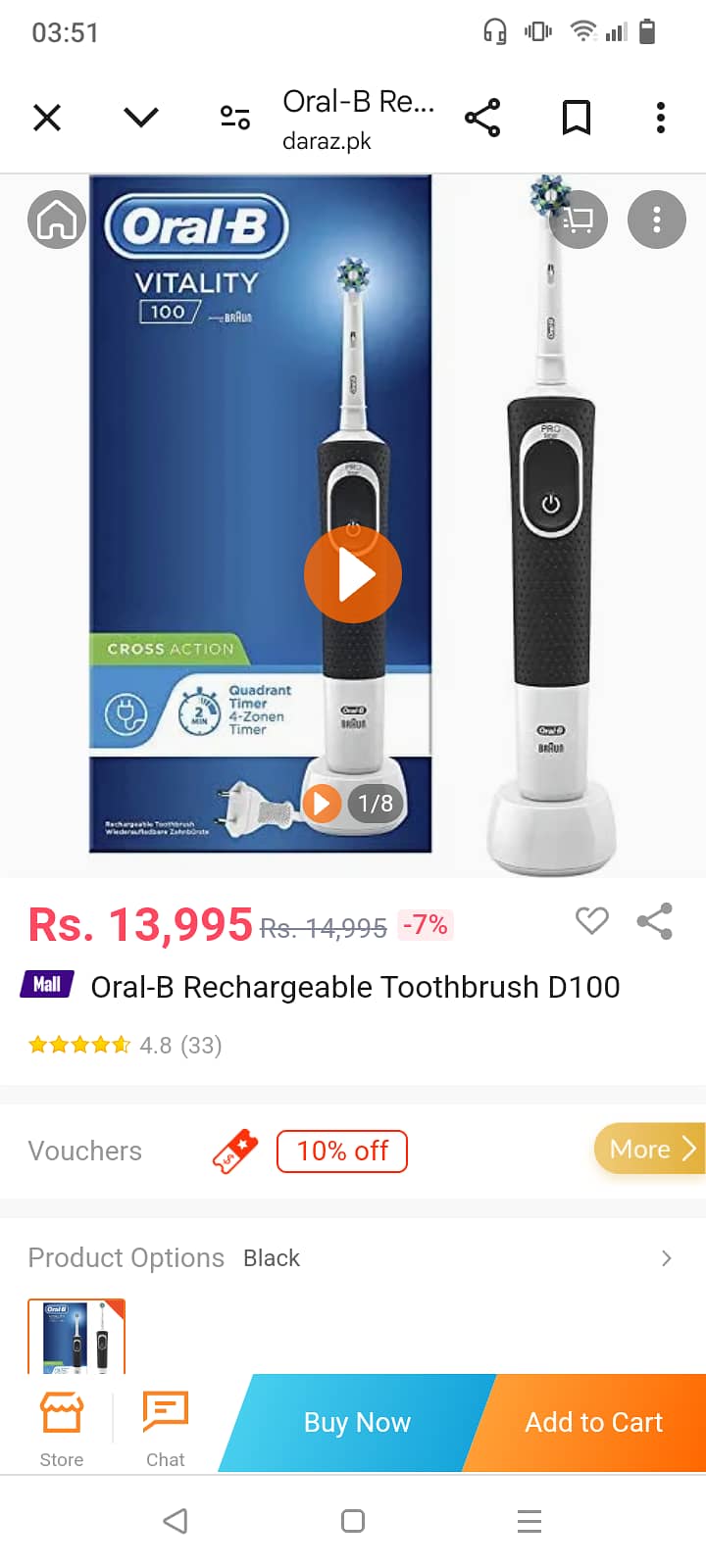 Oral B vality Pro brush Brand Brawn 6