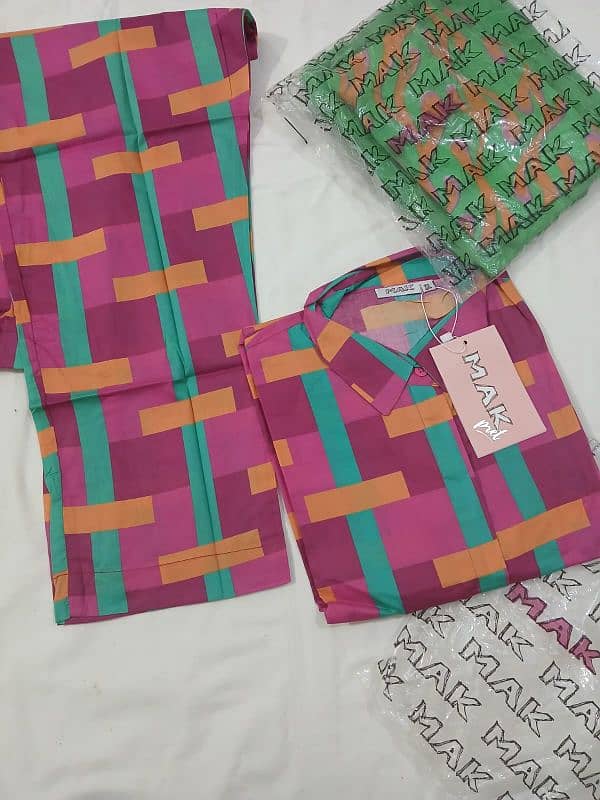 Alkaram 2 piece Lawn printed and embroidered 1