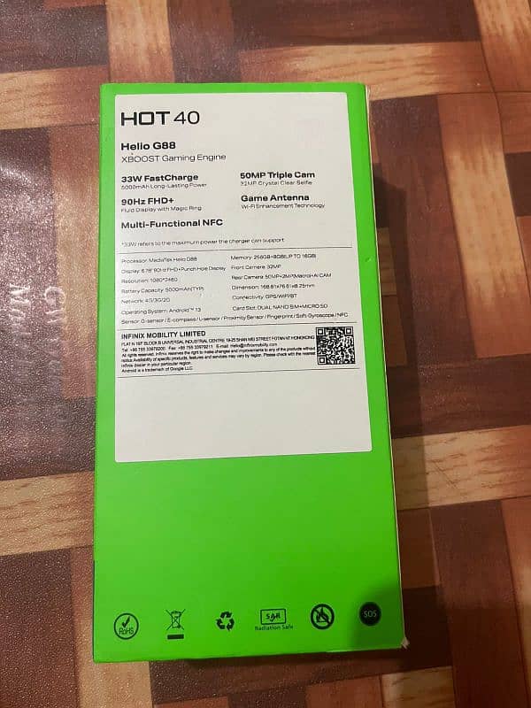 infinix hot 40 8 gb ram 256 memory 3