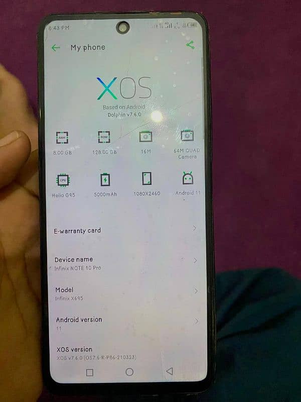 infinix note 10 pro with box 2