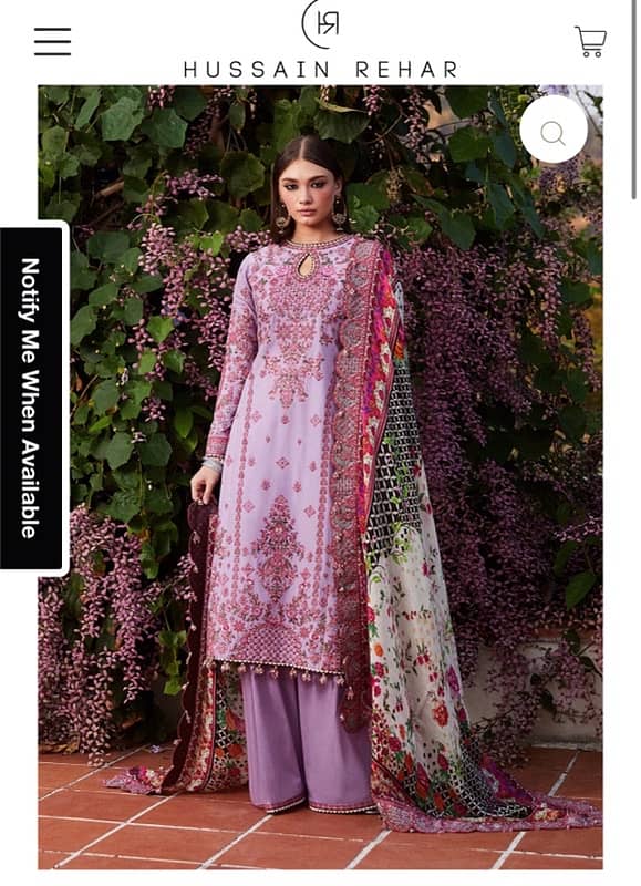 hussain rehar Stitched new dress Medium size 0