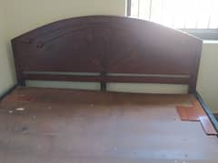 wooden double bed for sale