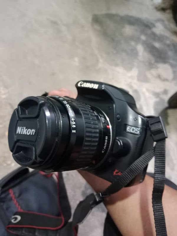 canon 500D dslr 18+35  all accesion with 4gb memory card 4