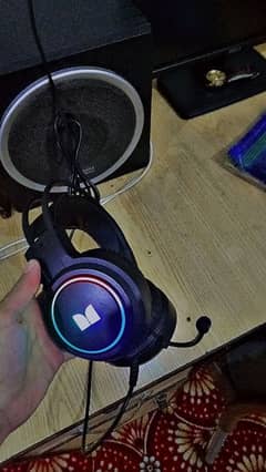 Monster gaming headphones with RGB