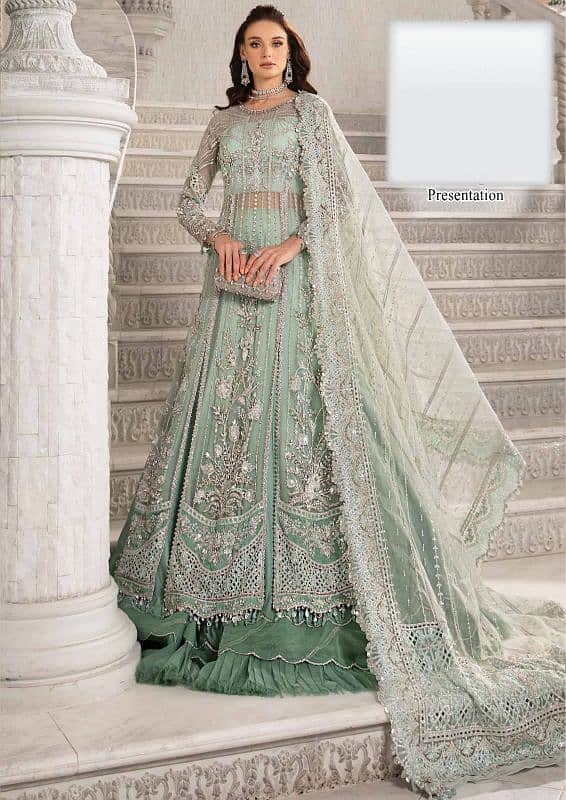 MARIA B 3 PCs Unstitched Fully Heavy Embroidery Suit 2