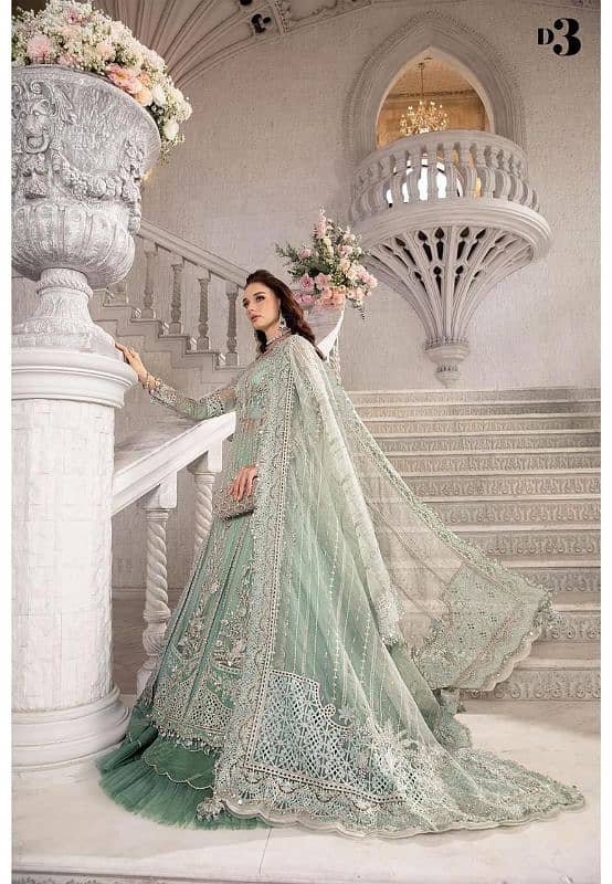 MARIA B 3 PCs Unstitched Fully Heavy Embroidery Suit 6