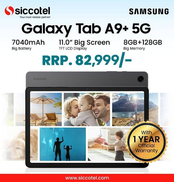 Samsung Galaxy A9 Plus 5G TAB Official PTA Approved 0