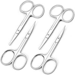 Curved and Rounded Facial Hair Scissors