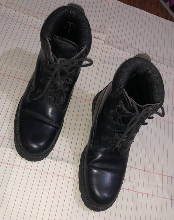 Jet Black Military Shoes 4