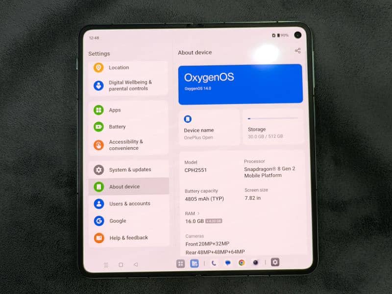oneplus open 16+12/512 3