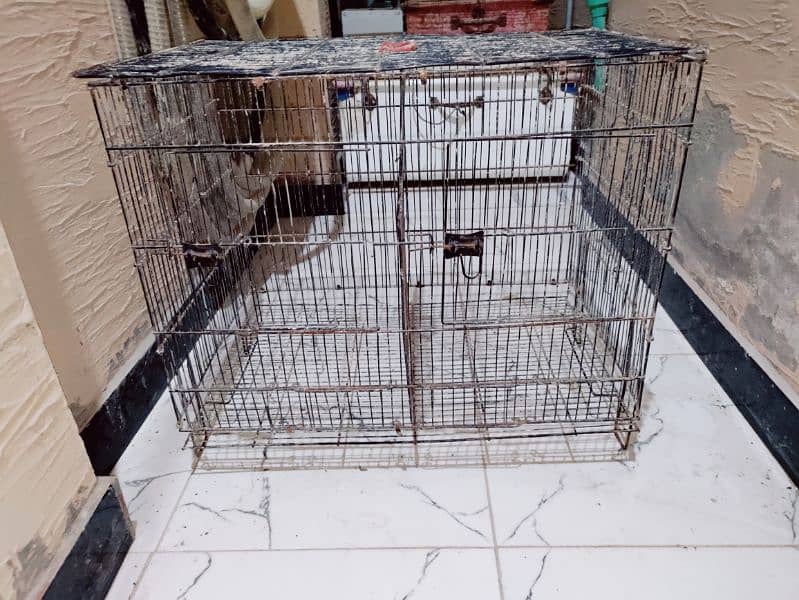 birds cage 3 portion & 2 portion folding cage 2