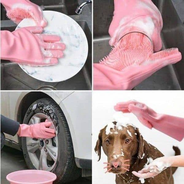 Silicone Washing Gloves 0