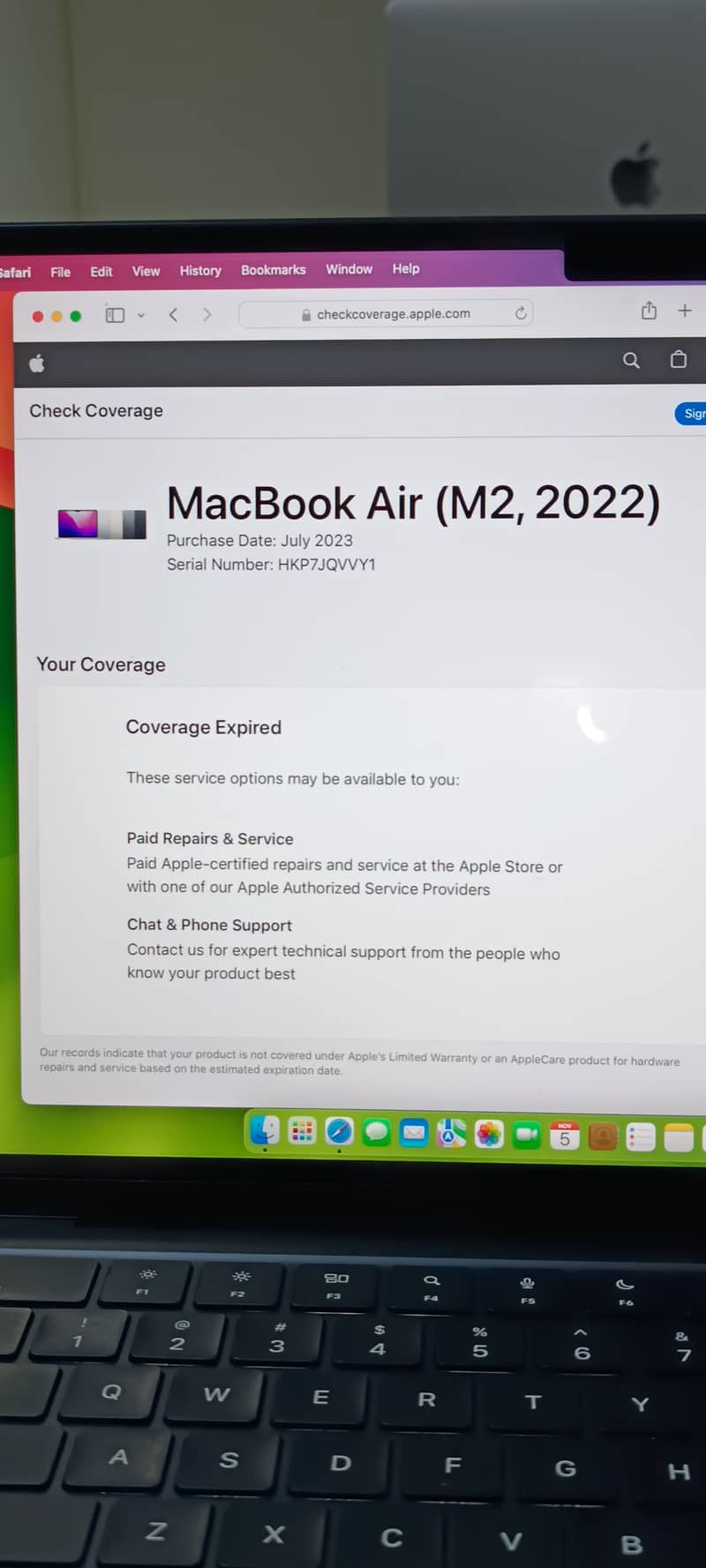 Apple MacBook Air M2 13. "3 2022 New only 1 cycle count 17