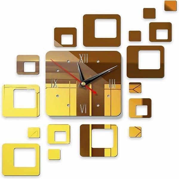 Squared Trendy Analogue Wall Clock 1