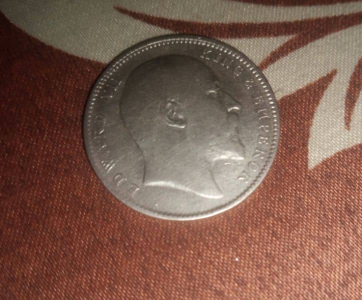 Pure Silver Original Coin 1904 old 1 Rupee 2