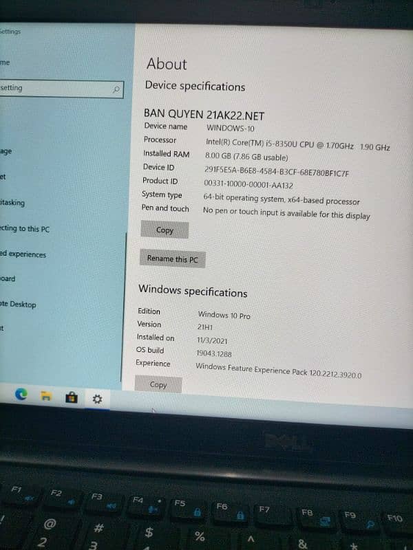 Dell core i5 8th gen LAPTOP used but as like New One 4