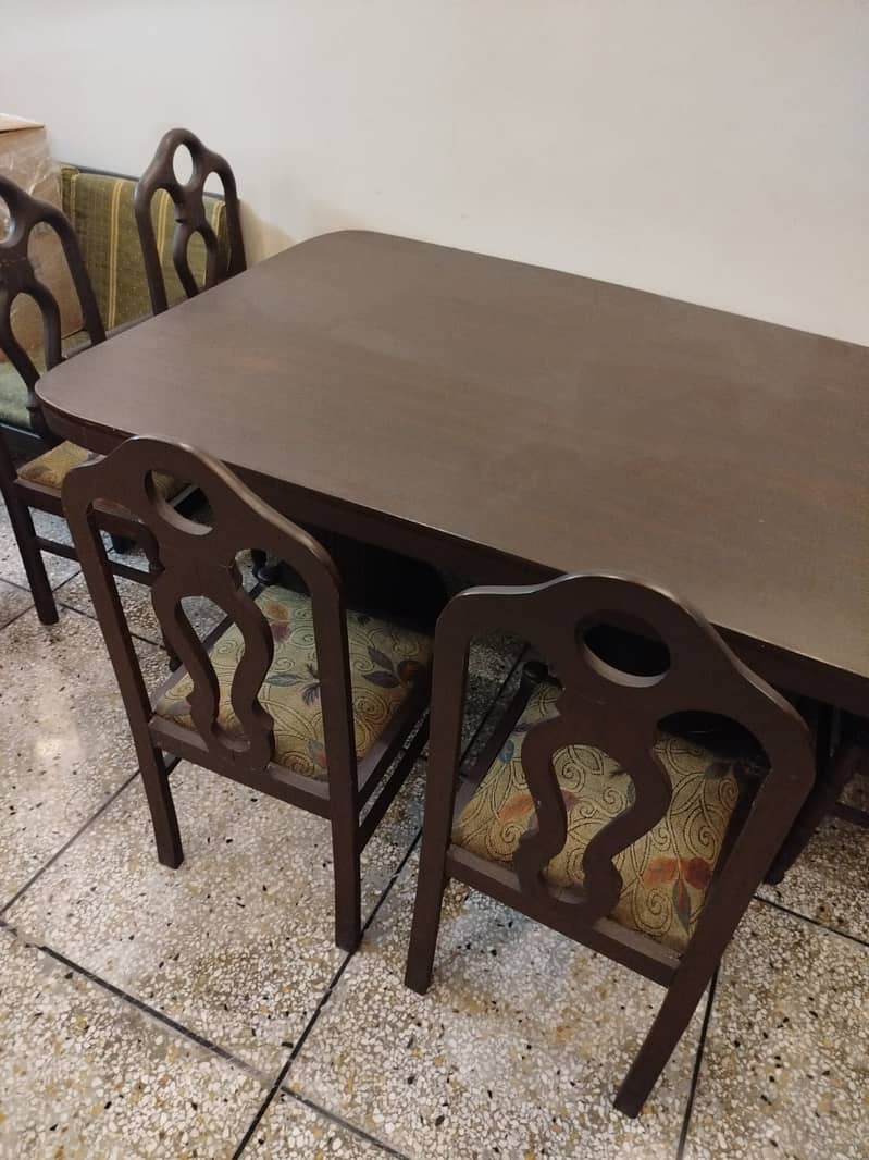 6 Person Wooden Dining Table 1