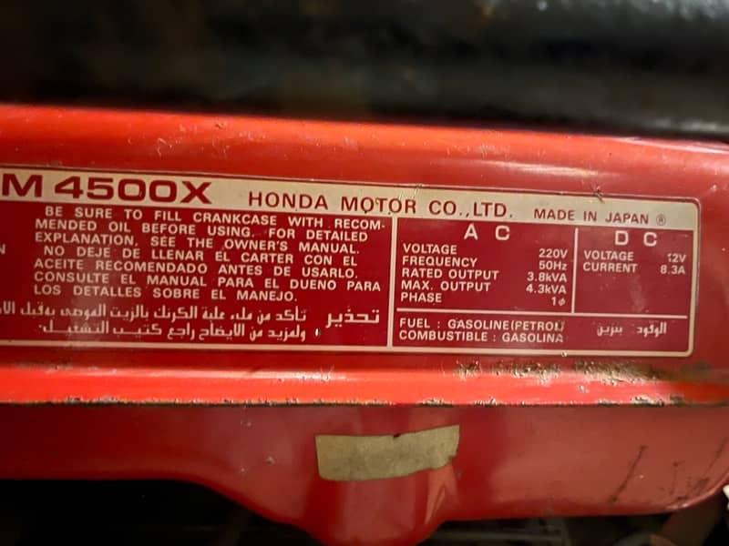 Honda Generator for Sale 0