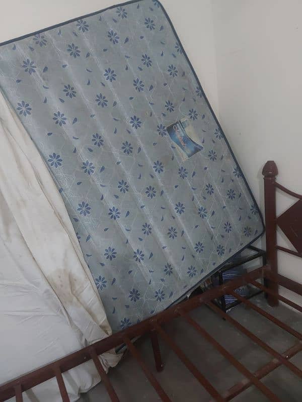 IRON BED WITH MATTRESS 1