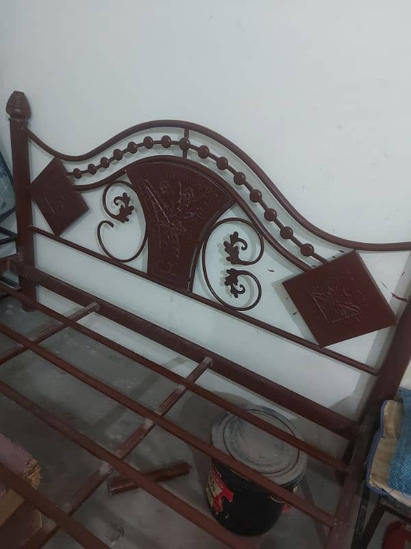 IRON BED WITH MATTRESS 3