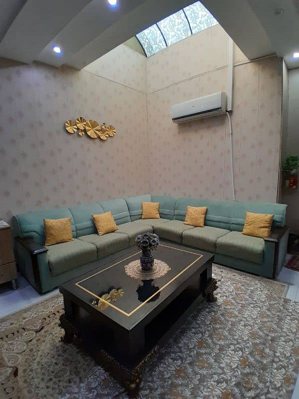 TV lounge L shaped sofa set 0