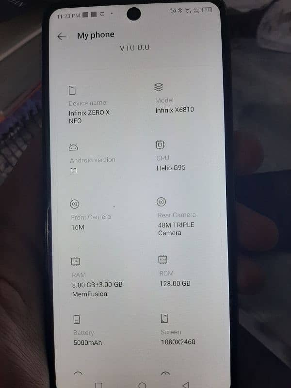 Infinix Zero X Neo (8-128 GB) in excellent condition -URGENT! 3