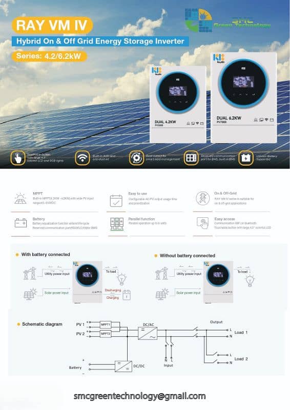 Raybit Hybrid Inverter 4kw & 6kw 2