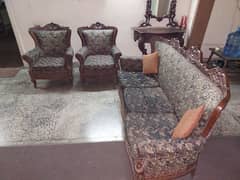 5 seater sofa set/kali tali wood/shesham/thick/solid/classic