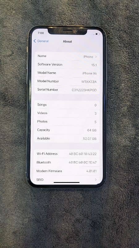 iPhone XS 64GB NON PTA 1