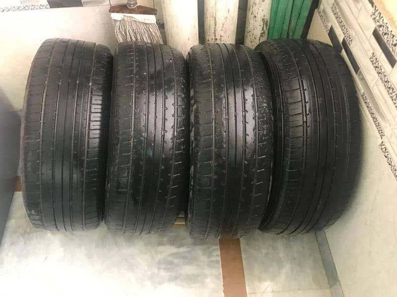 55 /16 low profile tyres in good condition 2