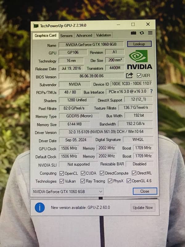 Nividia Gtx 1060 6 Gb 5