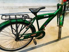 green bicycle