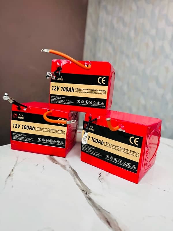 12V 100A A+ Grade Lithium Phosphate Battery 1