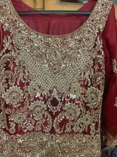 bridal suit red colour