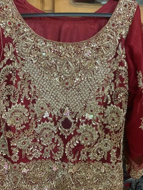 bridal lehnga red colour 2